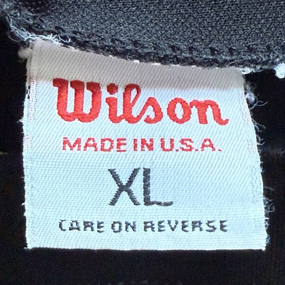 Vintage Wilson Shorts Men XL 70s 80s Football Coach Gym PE Black USA Costume - Picture 7 of 9